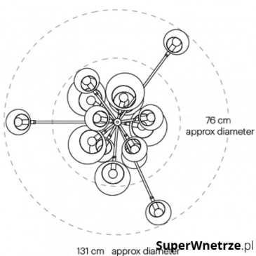 Lampa wisząca ASTRONOMY-15 czarna