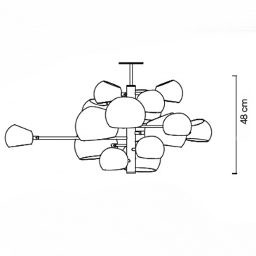 Lampa wisząca ASTRONOMY-15 czarna