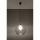 Lampa wisząca 30cm Sollux Lighting Ball przezroczysta