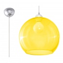 Lampa wisząca Sollux Lighting Ball żółta