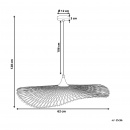 Lampa wisząca bambusowa 60 cm jasne drewno FLOYD