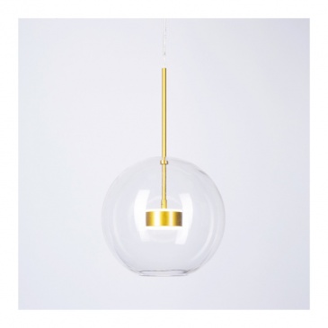 Lampa wisząca BUBBLES -1 LED transparentno-złota
