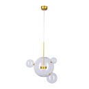 Lampa wisząca BUBBLES 3+1 LED złota 3000K