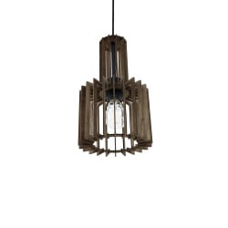 Lampa wisząca ciemne drewno NIARI