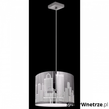 Lampa wisząca City 1 Lampex srebrna