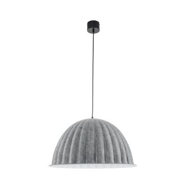 Lampa wisząca felt filc szary 55 cm