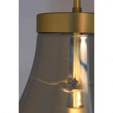 Lampa wisząca Flame Smoky XL 40x40x160 cm