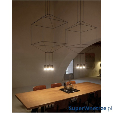 Lampa wisząca King Home Flusso czarno-srebrna