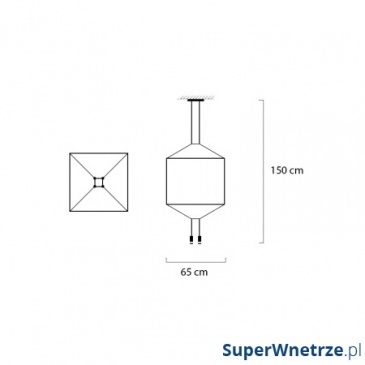 Lampa wisząca King Home Flusso czarno-srebrna