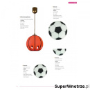 Lampa wisząca 80x21cm Lampex Football czerwona