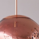 Lampa wisząca glam s 18 cm miedziana