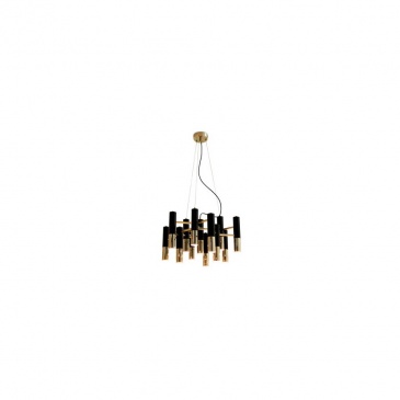 Lampa wisząca golden pipe-13 czarno złota 60 cm