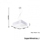 Lampa wisząca Sollux Lighting Horus biała