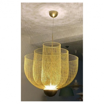 Lampa wisząca ILLUSION S złota - LED, metal