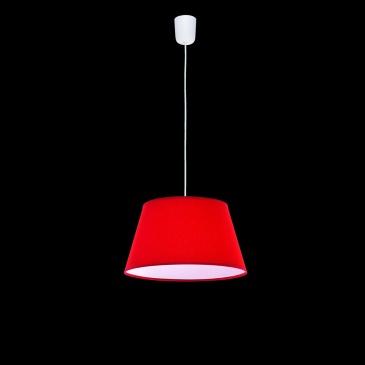 Lampa wisząca Kegle Lampex Czerwona