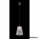 Lampa wisząca Lampex Ksenia Z1 szaro-czarna