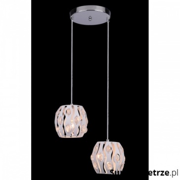 Lampa wisząca Lady 2 Lampex biało-szara