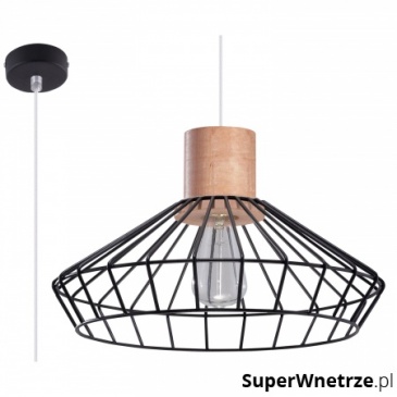 Lampa wisząca Sollux Lighting Lora czarna