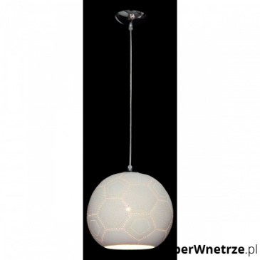 Lampa wisząca Melba B Lampex srebrno-szara