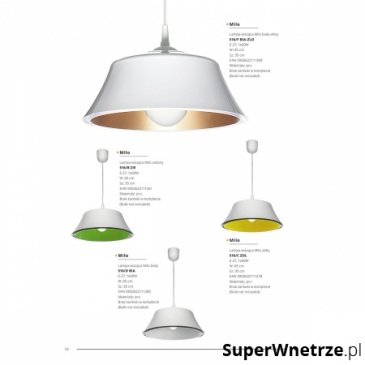 Lampa wisząca Milo Lampex niebieska