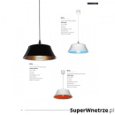 Lampa wisząca Milo Lampex niebieska