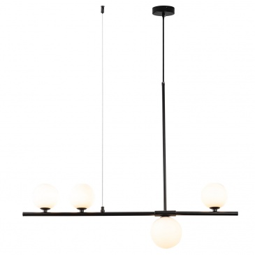 Lampa wisząca moderno czarna 80 cm