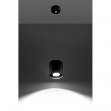 Lampa wisząca Sollux Lighting Orbis 1 Czarna