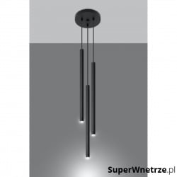 Lampa Wisząca PASTELO 3P Czarna