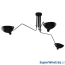 Lampa wisząca King Home Raven 3 biało-czarna