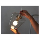 Lampa wisząca 26cm Step into design Simplicity transparentna