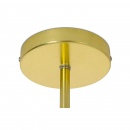 Lampa wisząca SPLIT 6 GOLD - aluminium, szkło