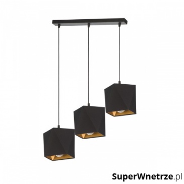 Lampa wisząca Tyrus 3 Lampex czarna