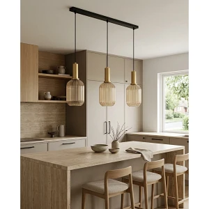Lampa wisząca z trzema punktami światła E27 K-5886 z serii HIRO