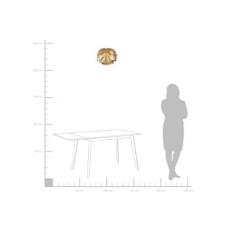 Lampa wisząca złota SEGRE mała