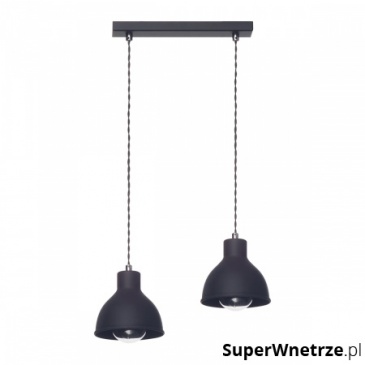 Lampa wisząca Zoe 2 Lampex czarna