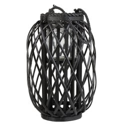 Lampion czarny 40 cm MAURITIUS