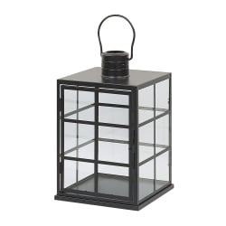 Lampion metalowy czarny BINTAN