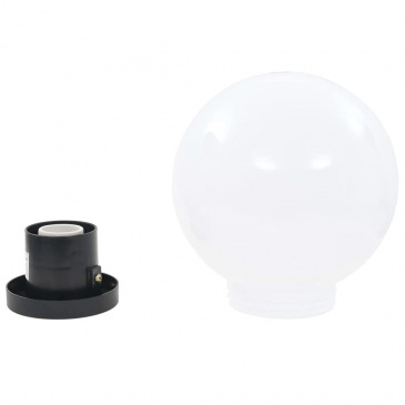 Lampy zewnętrzne LED, 2 szt., kule 20 cm, PMMA