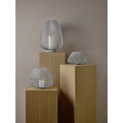 Latarnia  LYVA, steel gray, S