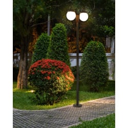 Latarnia ogrodowa kulsi 205 cm czarny Latarnia ogrodowa kulsi 205 cm czarny
