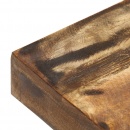 Ławka, 110 cm, lite drewno odzyskane i stal
