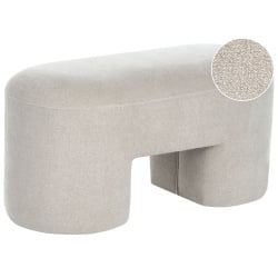 Ławka DECORAH Boucle Jasnobeżowy