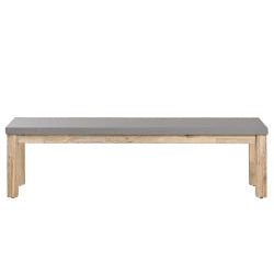 Ławka ogrodowa 160 cm betonowa szara OSTUNI Ławka ogrodowa 160 cm betonowa szara OSTUNI