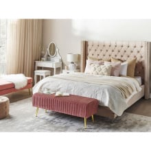 ławka paterson różowy welur ławka paterson różowy welur