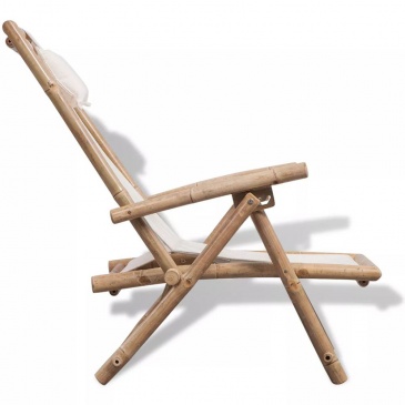 Leżak tarasowy bambus