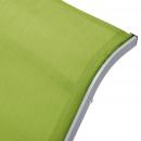 Leżak z tworzywa textilene i aluminium, zielony