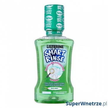 LISTERINE 250ml Smart Rinse łagodnie miętowy Płyn do płukania ust