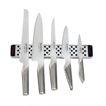 Listwa magnetyczna 31cm z 5 nożami Global