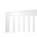 Łóżko białe - 180x200 cm - drewniane - ze stelażem - Marrone