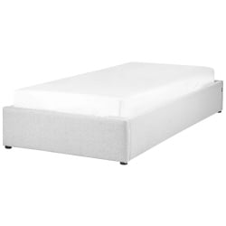 łóżko dinan 90 x 200 cm  jasnoszary